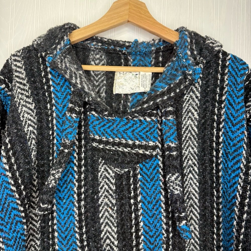 Earth Rags Baja Poncho Hoodie Size XL - Picture 5 of 10